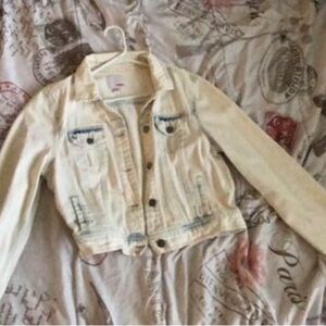 Bongo off-white Bleached Jean Jacket - XL